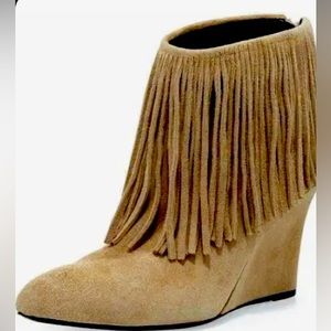 Elyse Walker Kalima Fringe Bootie Size 38.5